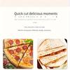 1pc Sleek Design, Stainless Steel Axe-Shaped Pizza Cutter, Wheel Slicer with Wooden Handle, Multifunctional Kitchen & Restaurant Baking Tool