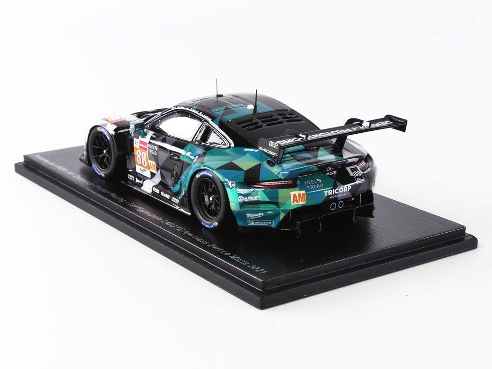 Spark Porsche 911 Dempsey Proton 2021 Le Mans 24H LMGTE Am 1st Hyperpole Andlauer Bastin Arnold 1/43 RSR-19 #88 J. / D. / L.