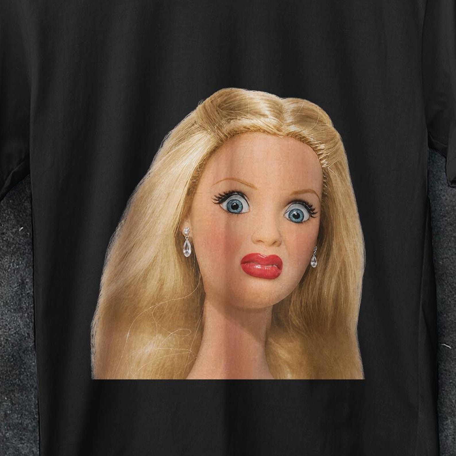 Face meme shirt, Doll Face Meme Shirt, Offensive Weird T-Shirt, Disgusted Doll Shirt, Funny Gag Gift, Gen Z Meme Tees, Shocked Doll shirt S