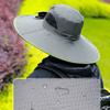 Solar Fan Bucket Hat Adjustable Wide Brim Sun Hat with Built-in Solar Panel Cooling Fan Hiking Fishing UV Protection Hat