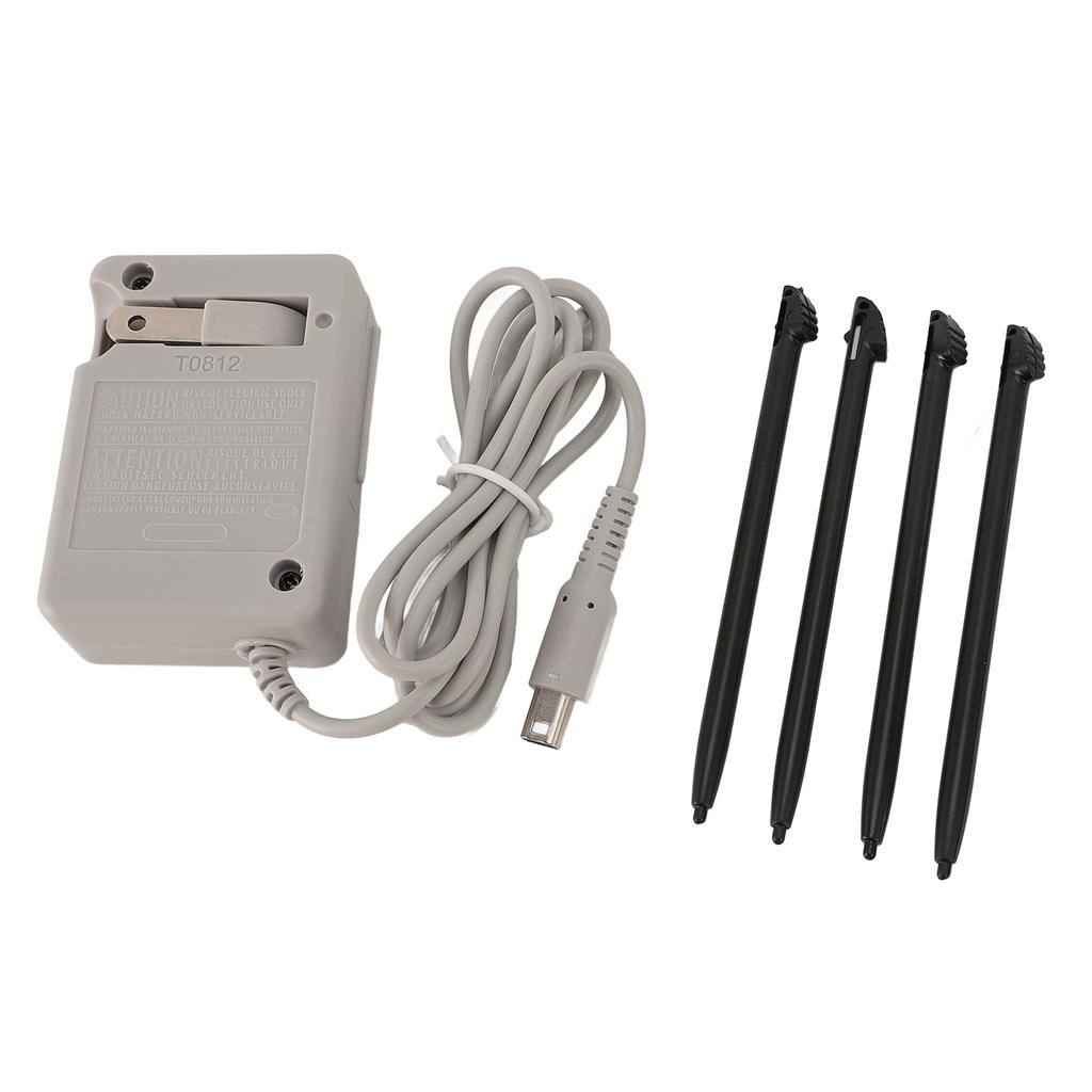 Charger Kit Enhance Gaming Experience Replacement Touch Control Pen Set AC Power Adapter for 3DS XL