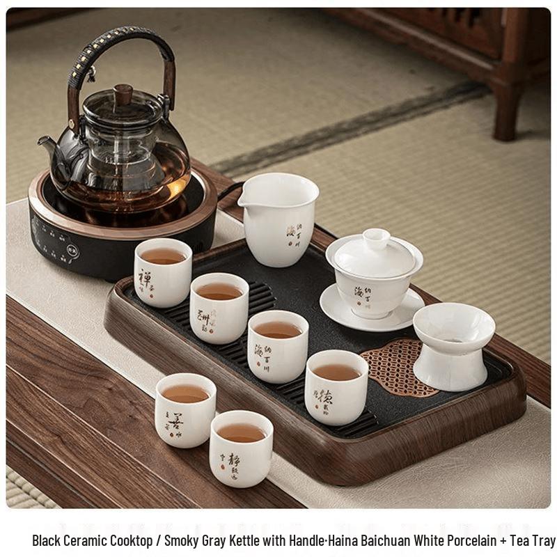 Chaxun Black Electric Ceramic Stove Tea Set