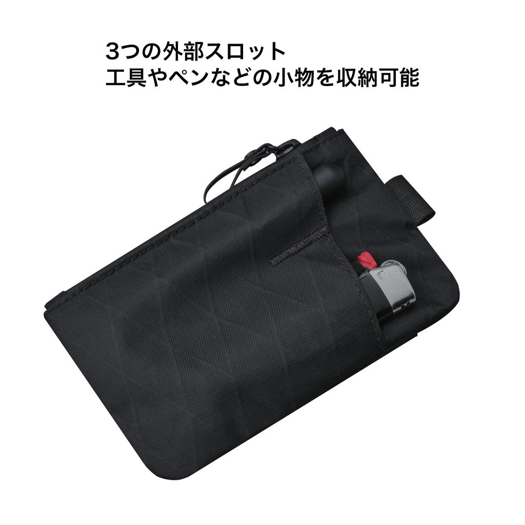 ALPAKA Zip Pouch Pro RFID Compact Wallet with External Coin Card YKK Gift Anti-Skimming, Minimalist, Slim, Men's Slots, Purse, Slots, Water-Repellent,