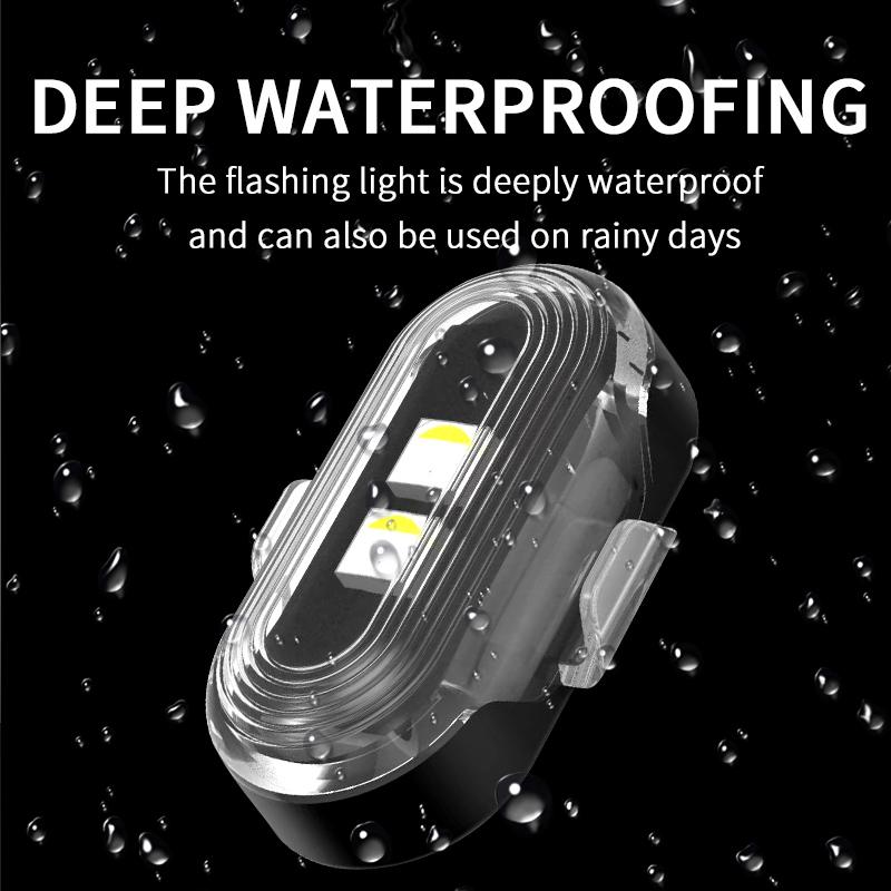 SEAMETAL Motorcycle Car Warning Light Flashing Indicator 7 Color Remote RGB LED Wireless Light Wireless