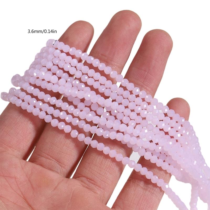 Stylowa ręcznie robiona biżuteria Szklane koraliki Funkcjonalne okrągłe koraliki Ozdoba Delikatne szklane koraliki do tworzenia różnorodnej biżuterii