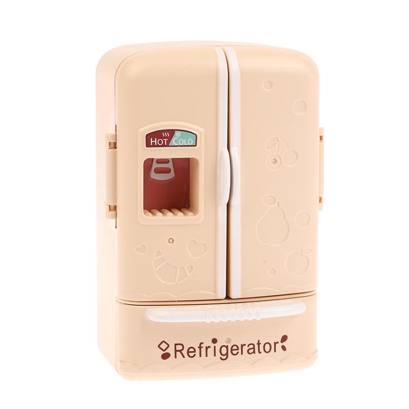 Puppenhaus 1:12 Miniatur Doppeltür Kühlschrank Gefrierschrank Haushaltsgeräte Modell Küchendekor Spielzeug Puppenhaus Zubehör