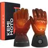 KEMIMOTO Electric Heated Gloves for Even Heating with Advanced Carbon Nano Shock Large Battery Level NEC Suitable for Motorcycles and Outdoor
