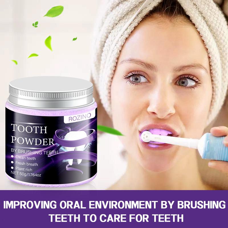 Herbal Tooth Powder 80g | Teeth Whitening, Remove Yellow Stains & Smoke Stains, Fresh Breath, Anti-Odor, Gentle Gum Care