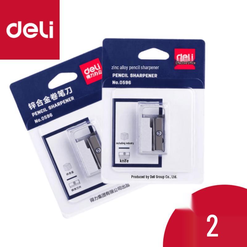 Deli Zinc Alloy Manual Pencil Sharpener