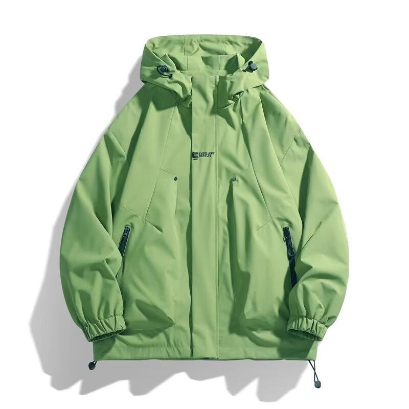 Herren Japanische Mode Kapuzen-Bergsteigerjacke - Lässige Frühjahrs-/Herbstbekleidung