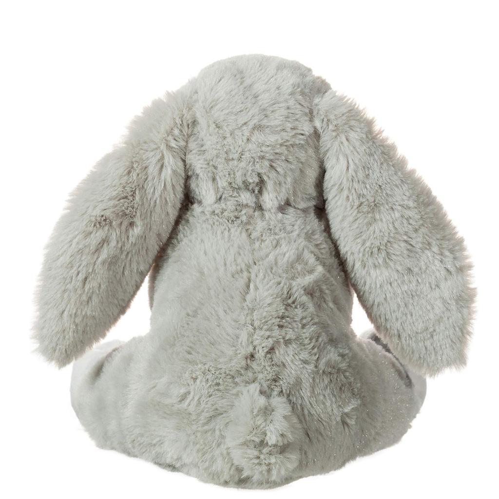 Meruňková jehněčí šedá plyšová hračka králíčka pro děti, měkká a roztomilá, nadýchaný šedý králíček pro dívky a chlapce, 20 cm