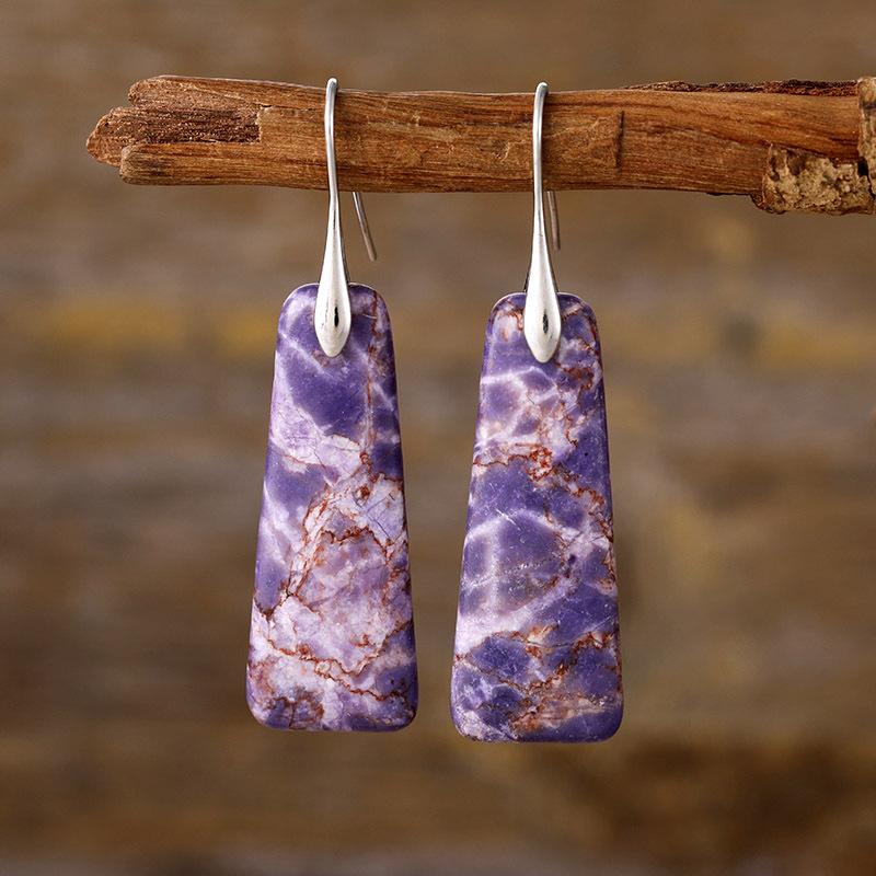 High Quality New Bohemian Natural Stone Earrings Earrings, Light Luxury Trendy Accessories