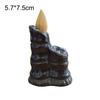 Mini Backflow Incense Burners Multiple Ceramic Cone Incense Holder Small Buddha Hand Desk Ornaments Home Mustard Zen Decoration
