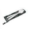 4 Piezas Vajilla Negra Camping Viaje Un Cuchillo y Tenedor Cubiertos Anfibios Cuchara Tenedor Acero Inoxidable 304 Fideos Aperitivo