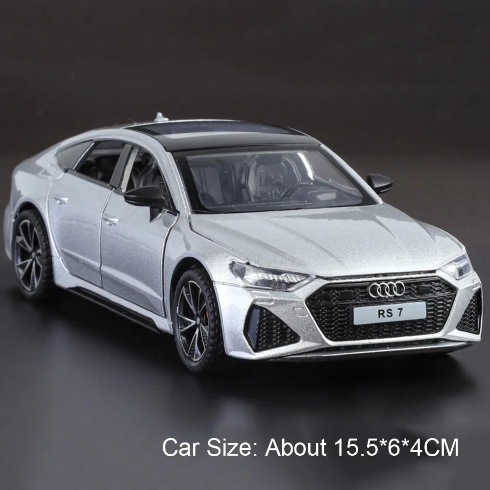 1:32 Scale RS7 RS6 Car Model Toy Alloy Diecast Sound Light Shock Absorption Diecast Metal Vehicle Models Collection Gift Boy