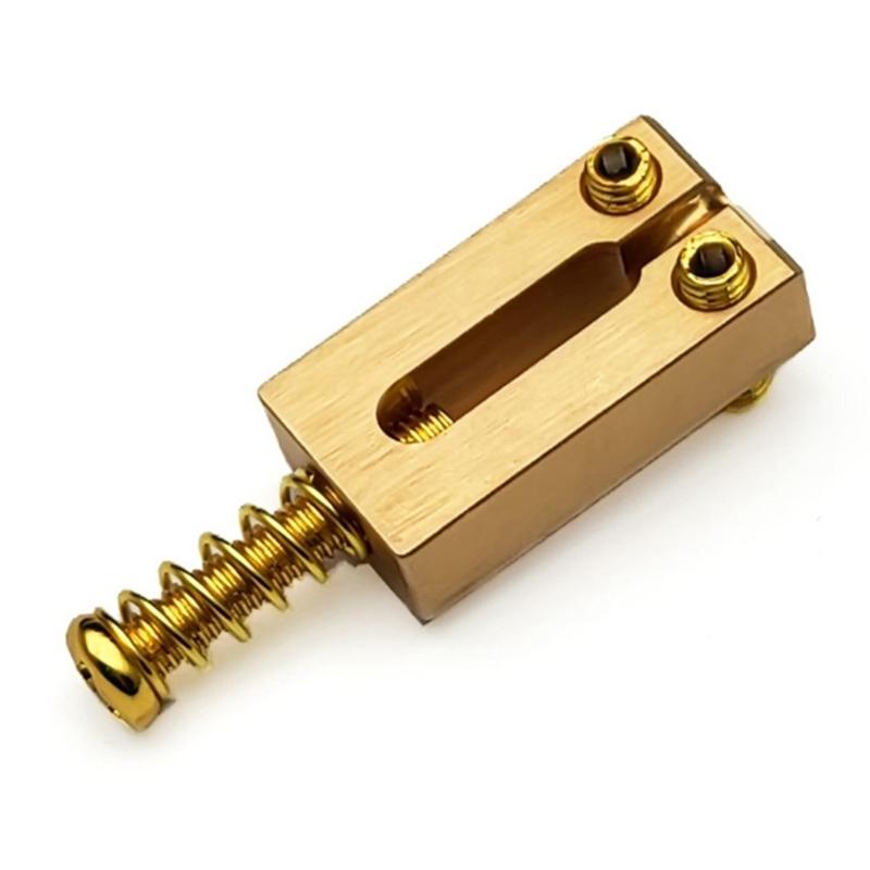 10.5mm Electric Guitar Set Tremolo Bridge Saddle Brass Flat Top Guitar Bridge Saddles with Wrench Electric Guitar Parts