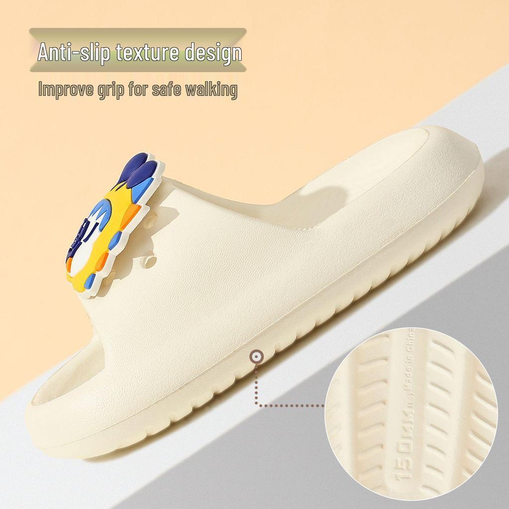 Babudou Kids' Cartoon Flip-Flops: 2026 Summer Non-slip Sandals for Boys & Girls