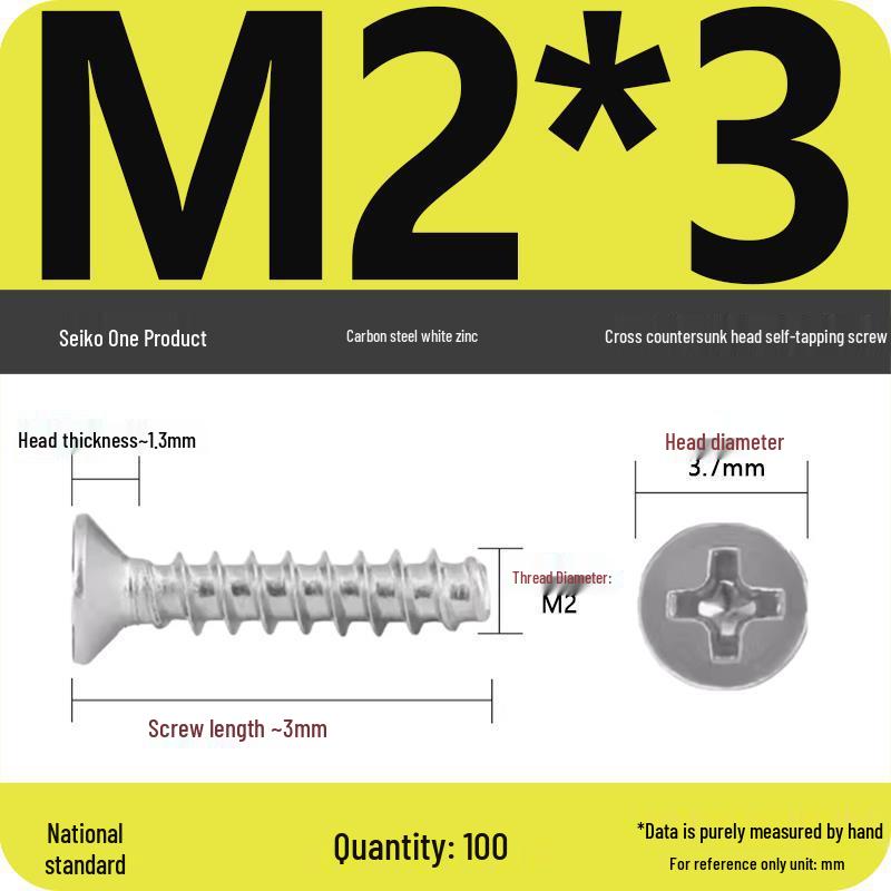 

KB White Zinc Nickel-Plated Carbon Steel Phillips Flat Head Self-Tapping Screw ST2/2.5/3