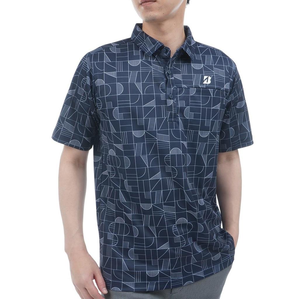 Bridgestone Golf Men's Retro Short Sleeve Pocket Shirt EGM03A (NA)