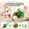 Grape Catnip Teeth Grinding Cat Toy Cat Mint Ball Wood Vine Self Fun Relieve Boredom Bite Resistant Kitten Supplies Teeth Grindi