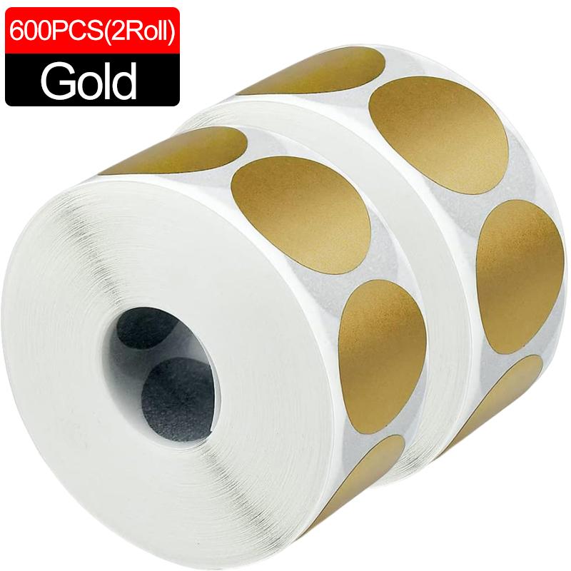 300/600Pcs Scratch Off Stickers Silver Round Shape Labels Sticker DIY Handmade For Game Scratch Sticker Labels Stationery