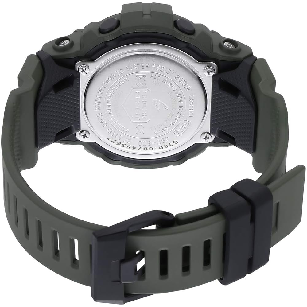 Casio G-SHOCK GBD-800UC-3 Men's Digital Watch Green Resin Strap Waterproof