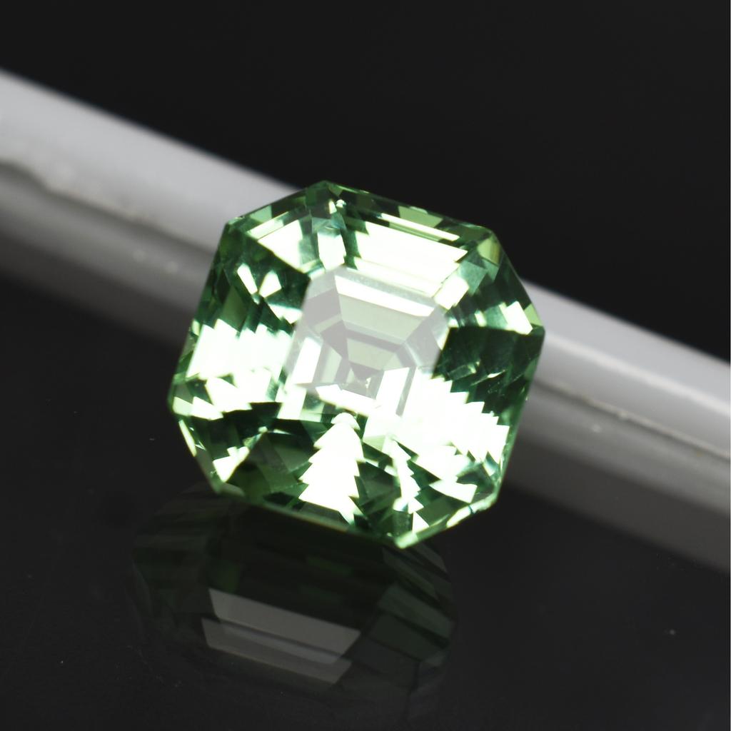 Natural Bluish Green Sapphire Loose Gemstone Montana Square Shape 10.60 ct September Birthstone Gift
