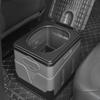 Folding Toilet Portable Outdoor Folding Toilet Strong Bearing Capacity Reusable Trash Can for Camping Hiking Trips