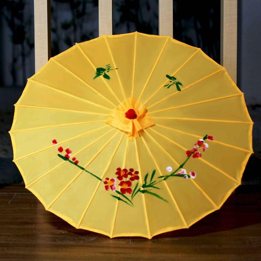 Classical DIY Painting Paper Umbrella Traditional Oil Paper Umbrella Kindergarten