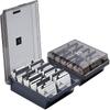 Business Card Box, 1000 Card Capacity Business Card Storage Box With A-z Index