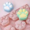 6-Cavity Large Cat Paw Silicone Mold