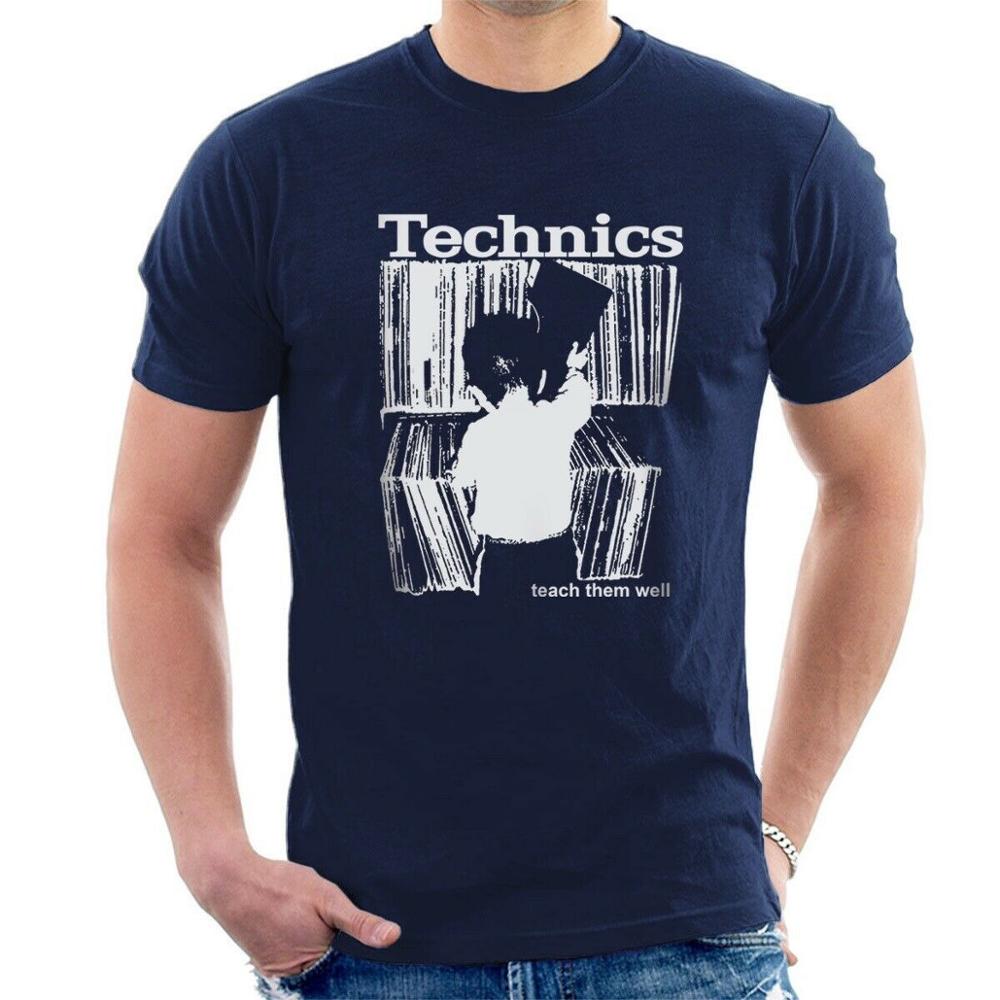 

Technics TShirt Kid Teach Them Well Vinyl Dj tshirt Fashion Cotton Short Sleeve ONeck Summer Cool Tees 4XL