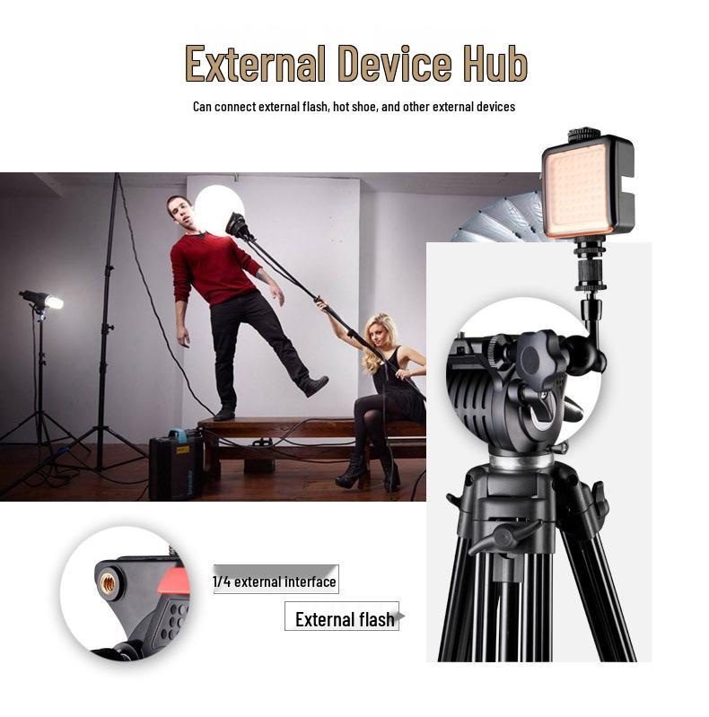 Weifeng WF-777 DSLR Tripod with Hydraulic Ball Head, 1.9m Professional Camera Tripod