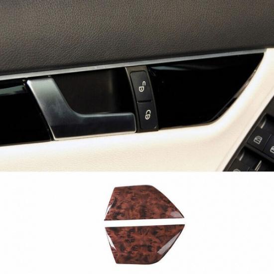 Agate Wood Grain Dashboard trument Cover Strip Trim For Benz 2007-14 C-Class