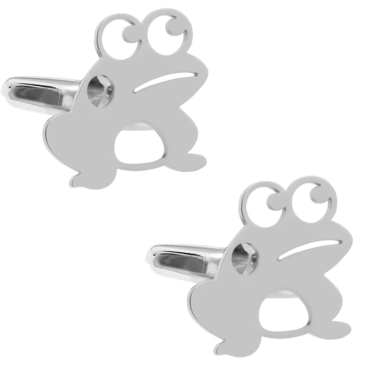 

Silver frog cufflinks cufflinks cufflinks n02945