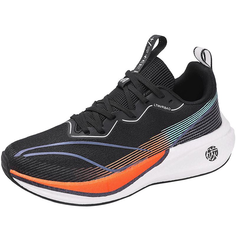 High quality 6 real carbon real explosion, with luminous running shoes, sports shoes 36