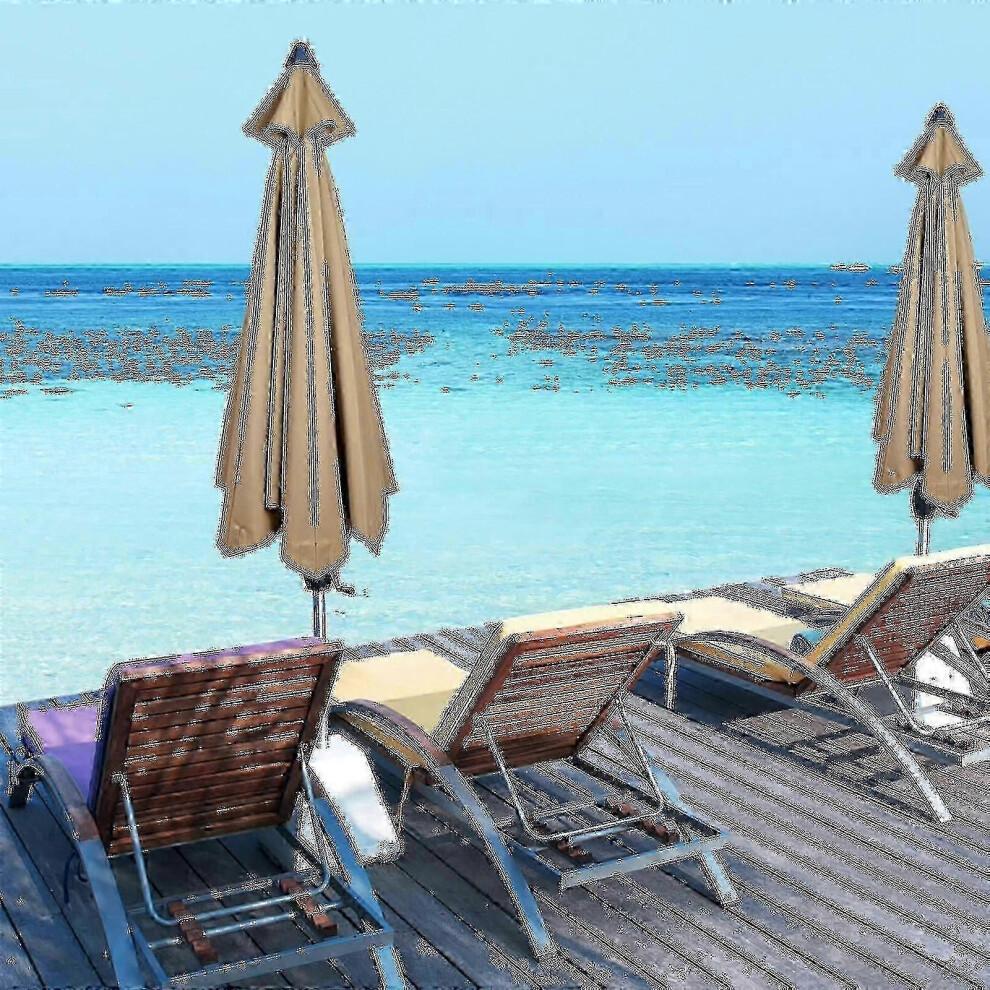 (Navy blue, 300cm*6k) Replacement Fabric Garden Parasol Canopy Cover For 3m 6/8 Arm Patio Sun Umbrella 50% Offer s