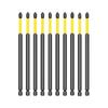 10Pcs Crossing Head Screwdriver Bit Set for Electrician 1/4inch Hexagonal Shank Magnetic Crossing Screw Driver Attachment