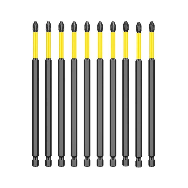 10Pcs Crossing Head Screwdriver Bit Set for Electrician 1/4inch Hexagonal Shank Magnetic Crossing Screw Driver Attachment