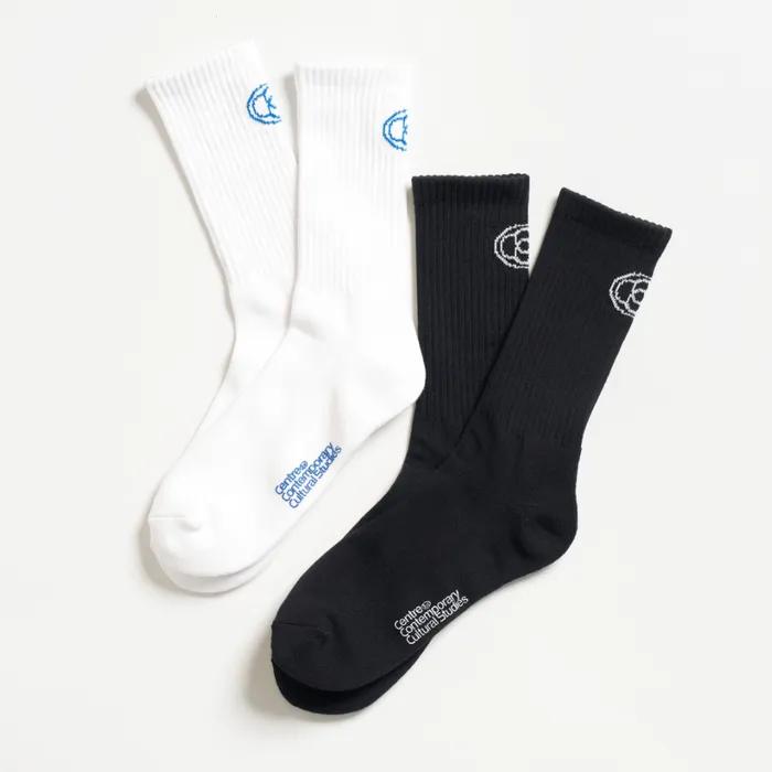 WHITE OVAL LOGO SOCKS