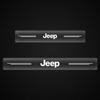 4Pc Car Threshold Protector Transparent Decorative Badge 3D Sticker for Jeep JK JL TJ Renegade Patriot Wrangler Cherokee Patriot Trail Liberty