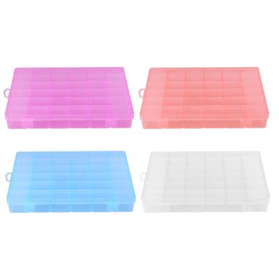 36 Grids Plastic Jewelry Adjustable Box Detachable Organizer Storage Case