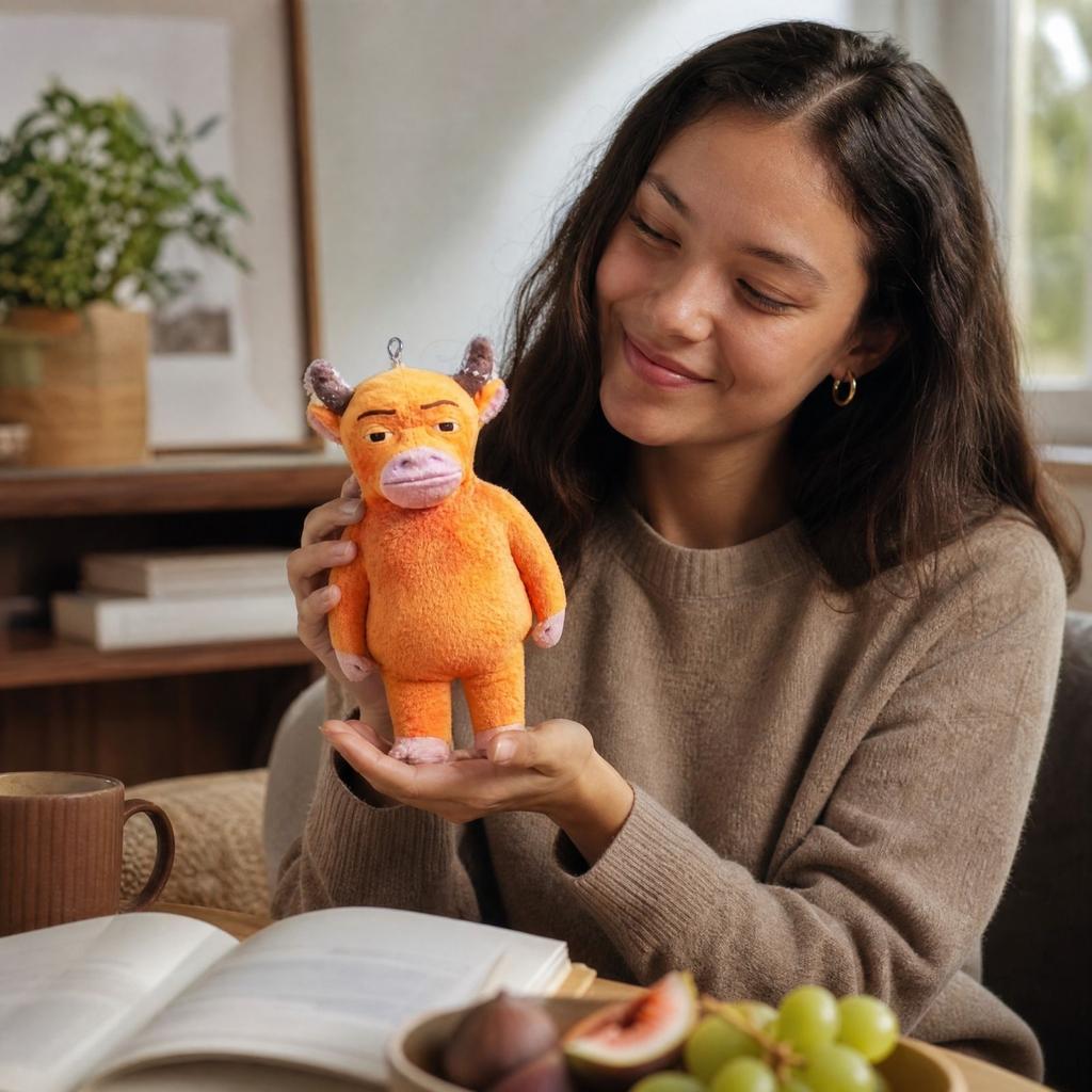 Soft Plush Keychain Pendant Charm for Bags, Backpacks and Key Rings, Cute Stuffed Animal Accessory