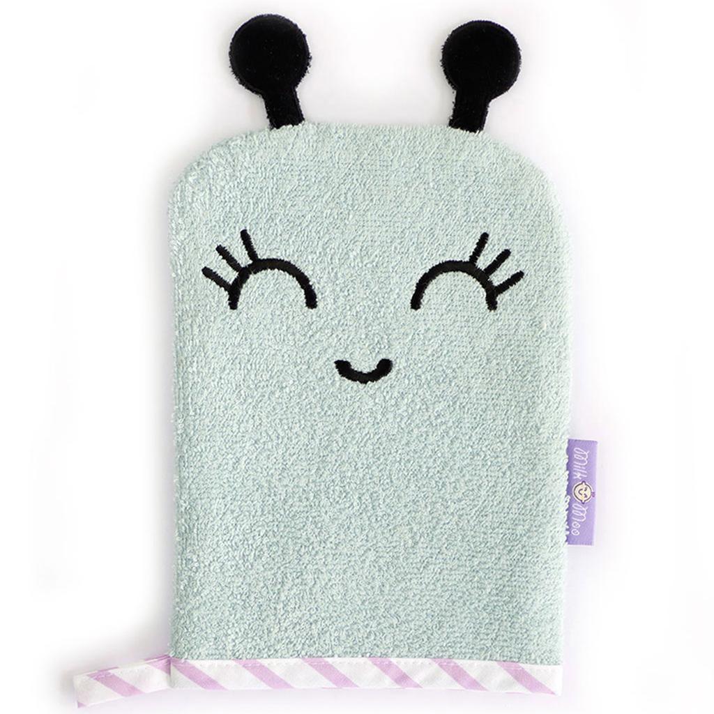 Milk&Moo Sangaloz Bath Glove for Kids, 100% Cotton Oeko-Tex certificated