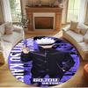 Jujutsu Kaisen Print Round Rug, Washable Floor Carpet, For Entryway Dorm Laundry Room Office Study, Home Decor Birthday Christmas Gift
