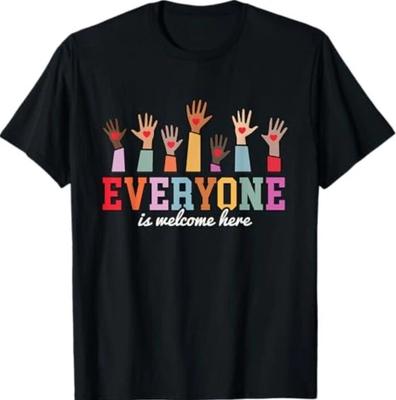 Everyone Is Welcome Here Idaho Teacher T-Shirt