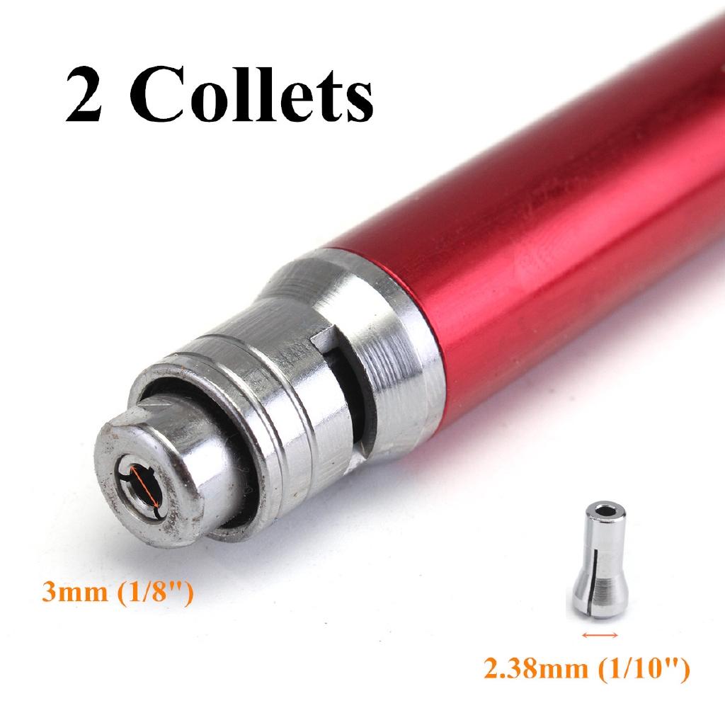Mini 17Pcs Air Micro Die Grinder Kit Pencil Polishing Rotary Cutting Tools Set 90 PSI for Cleaning and Polishing Jewelry