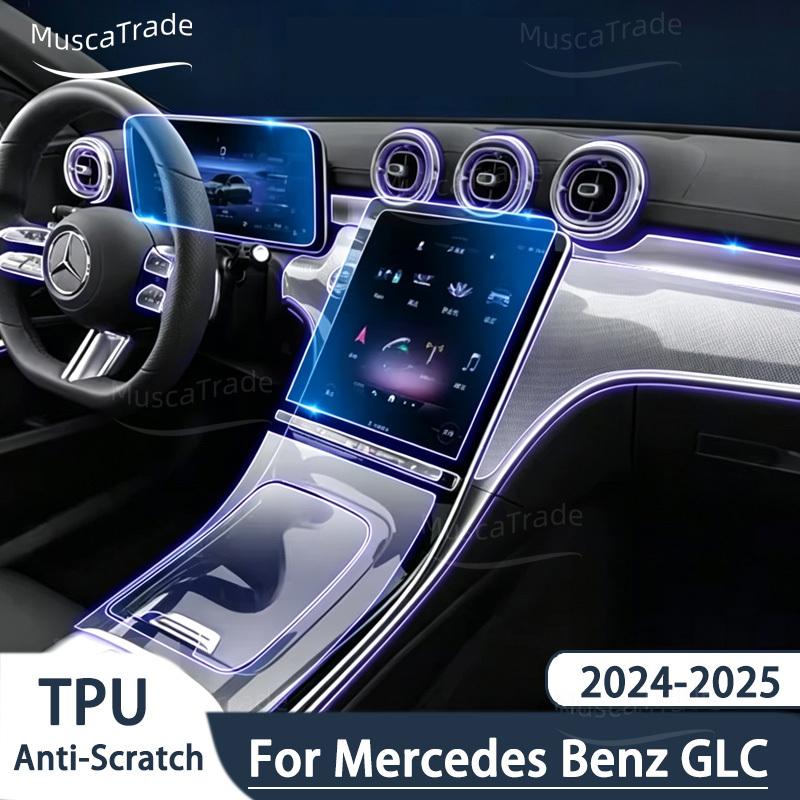 Pellicola Protettiva in TPU per Mercedes-benz Classe GLC X254 2024 2025 Adesivo Interno Auto Finitura Console Centrale Cruscotto