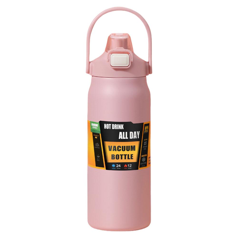 1200ml Insulated Bottle Stainless Steel Cold and Hot Water Bottle Wide Mouth Opening Portable Tumbler for Outdoor Travel
