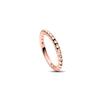Pandora Cone Stud Alloy Ring Women Rings Rose-Gold 182800C01